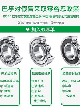 德国BORF6612-2ZR3132ZZ618/P56312-2RS6312-2Z高速R进口轴承