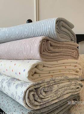 韩纯棉床三件套柔软亲肤加厚OBF全棉盖床单系四季通米用榻榻炕盖