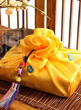 礼品包布 送礼包装 黄色洋缎子单层包布 H-P06705