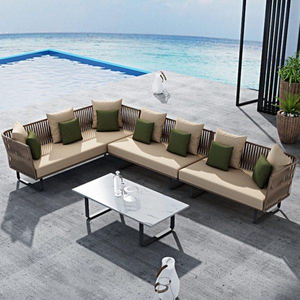 户外藤沙发藤编转角沙发铁艺藤沙发组合庭院室外沙发酒吧休闲桌椅,住宅家具,户外沙发,淘宝优惠券,粉丝福利购,淘宝优惠卷