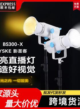 YSKE影圣客BS-300XLED双色温灯光直播补光灯拍摄影发丝补光灯