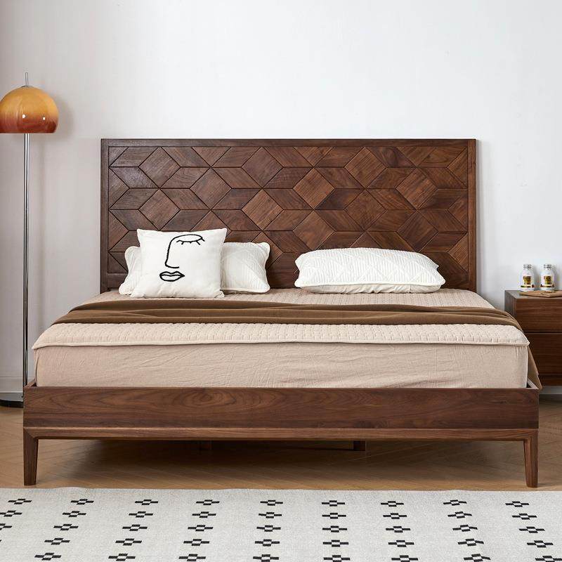 北欧简约实木黑胡桃木魔方大床日式轻奢樱桃木1.8小户型双人婚床,纺织面料/辅料/配套,纺织机械配件,淘宝优惠券,粉丝福利购,淘宝优惠卷