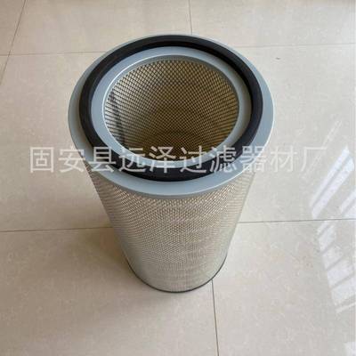 钢厂高炉鼓风机木浆纤维DH32100自洁式空气滤芯除尘滤筒