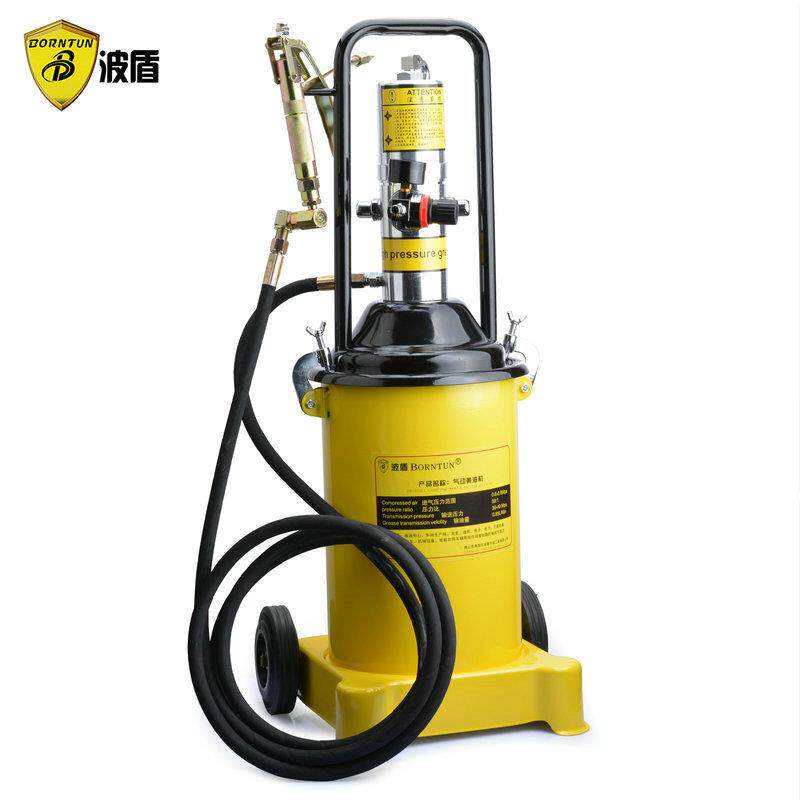 波盾高压注油器注油机12L气动黄油机12升风动黄油枪配4米管