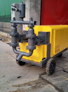 液压砂浆注浆泵建筑工程SJ200高压水泥砂浆灌浆机双缸砂浆输送泵