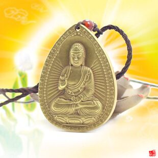 玄众阁  十二生肖守护神属羊本命佛 铜大日如来菩萨属猴吊坠