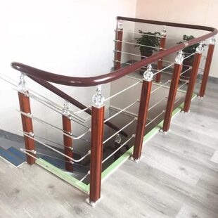 包邮 家用门口楼梯扶手护栏铝镁加固立柱庭院老人儿童阁楼围栏杆