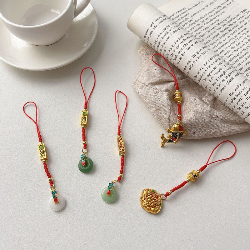 国风手编绳平安扣时来运转手机壳