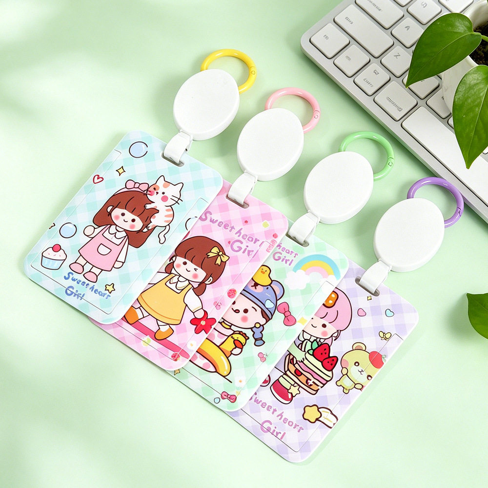 学生创意校园卡套卡通证件保护套防丢挂绳挂牌胸牌钥匙扣卡包门禁