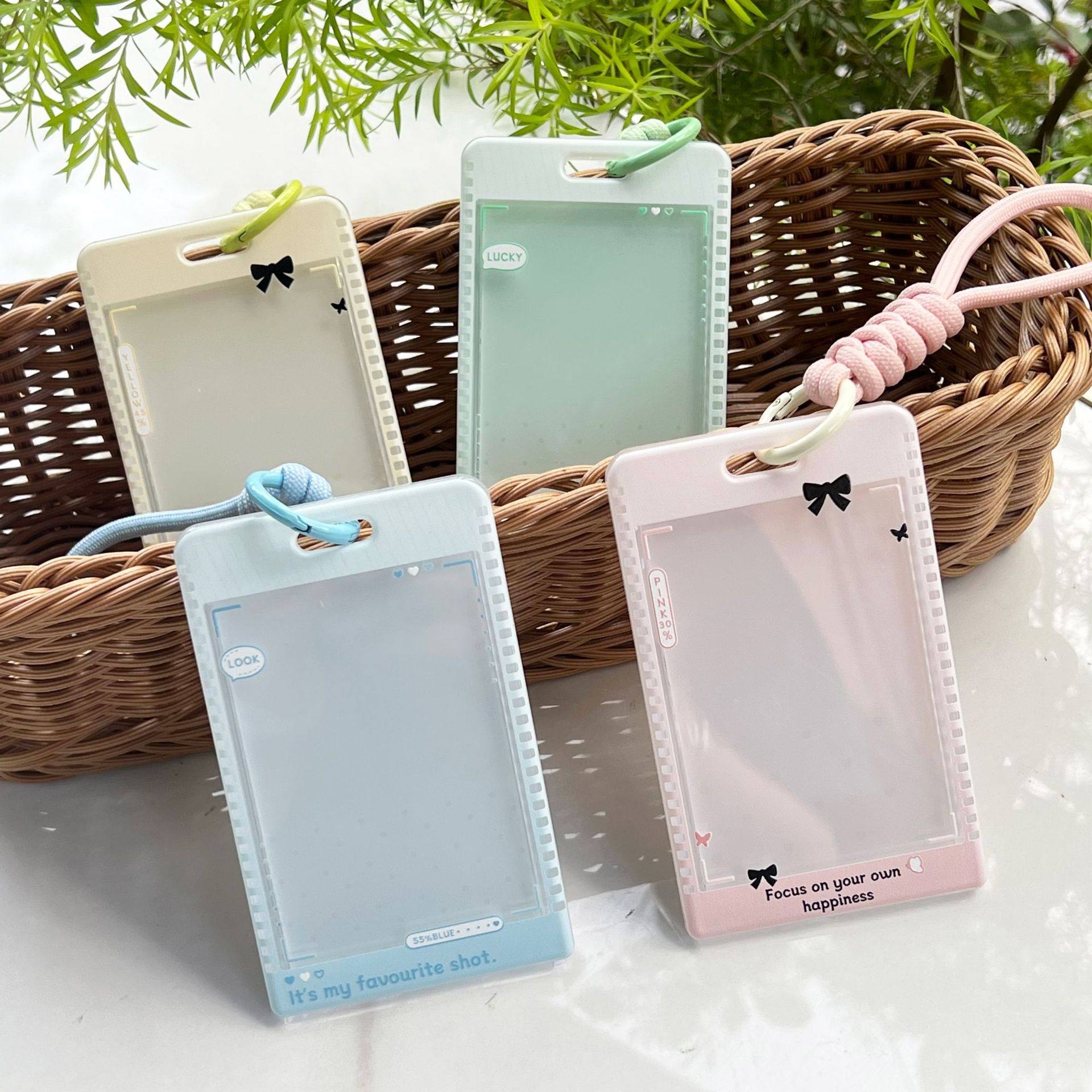 新款滑盖卡套学生挂脖胸牌校园卡