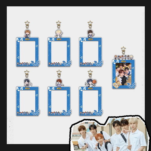 TWS卡通插卡相框钥匙扣爱豆小卡