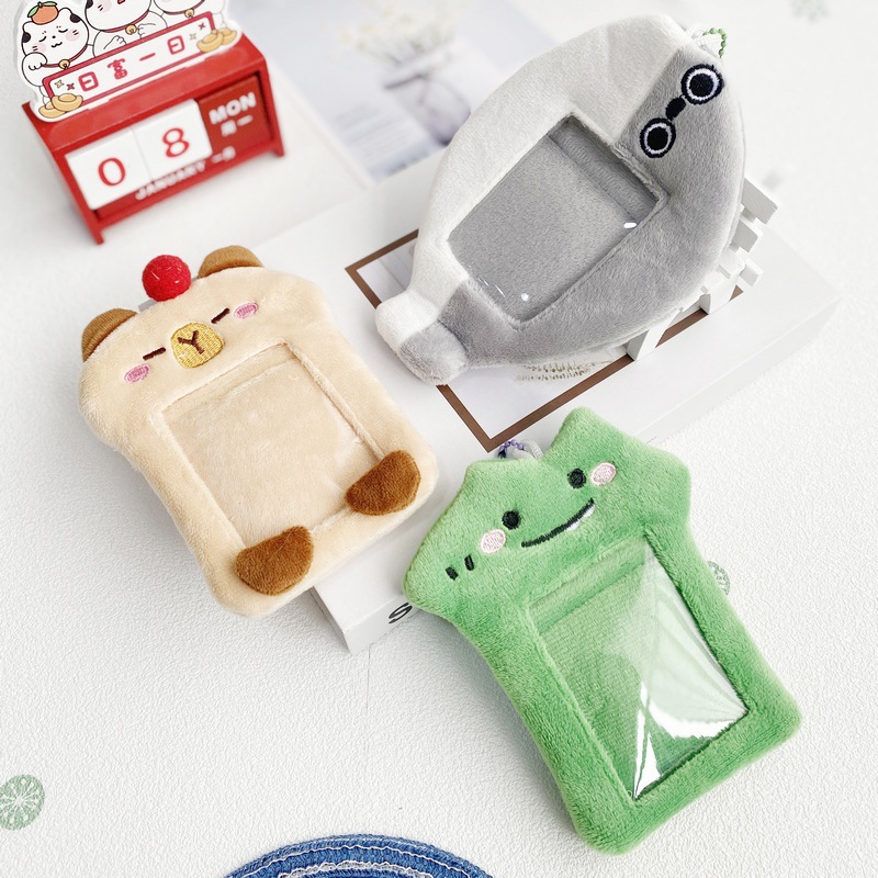 卡皮巴拉动物毛绒卡套韩国ins风