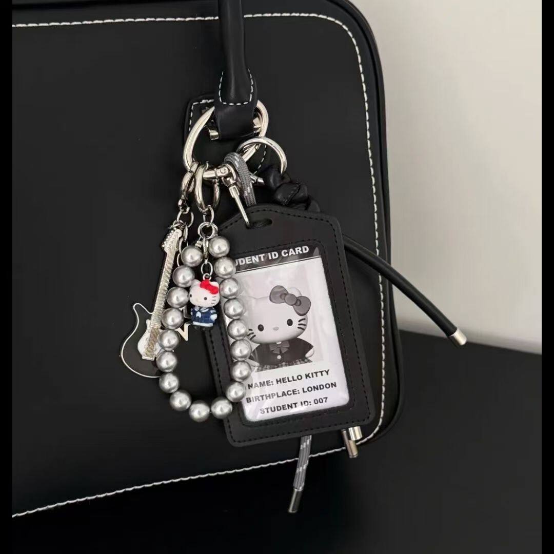 原创手作 真皮Kitty卡套极繁系列包包挂件高颜值创意钥匙扣挂件