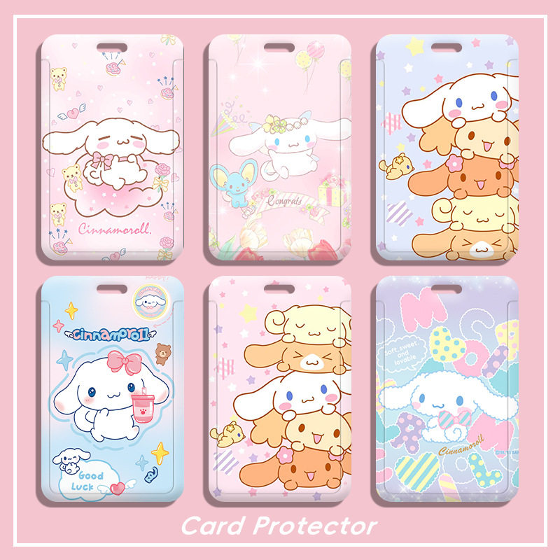 学生校园卡套三丽鸥公交卡幼儿接送卡挂脖行李牌保护套工作证件套校牌电梯厂牌高颜值ins