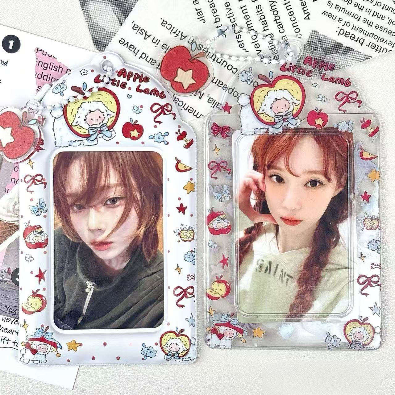 追星爱豆3寸卡展示原创小羊pvc卡