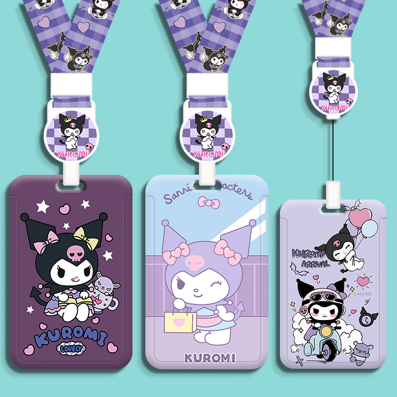 学生卡套卡通公交地铁门禁硬饭卡套伸缩行校牌电梯厂牌高颜值ins