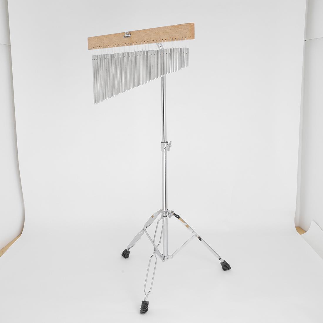 打击乐器36音风铃电镀银色带支架可升降排铃乐队演奏音束音乐风铃