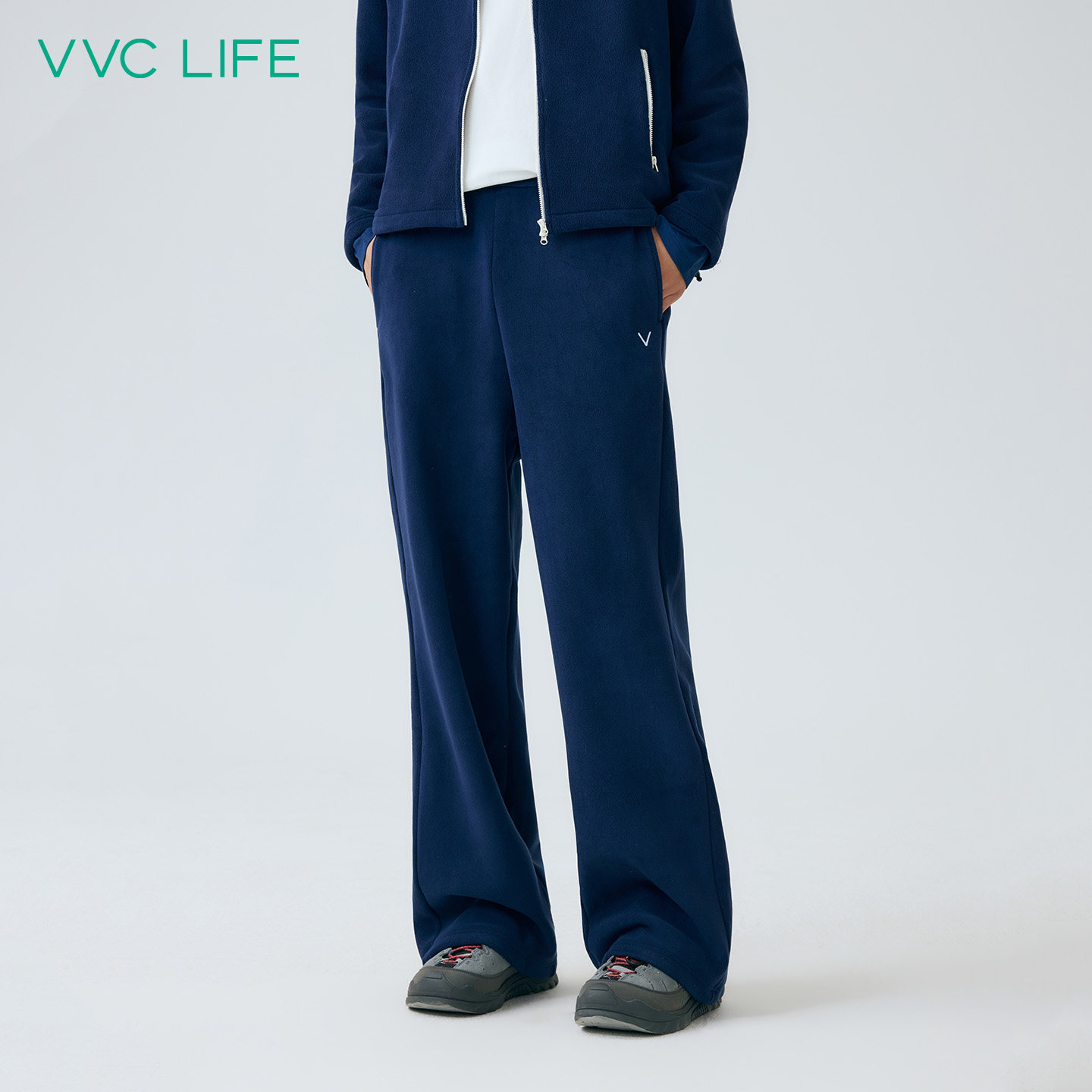 VVC life侘寂摇粒绒套装休闲裤亲子2025年冬季新款户外徒