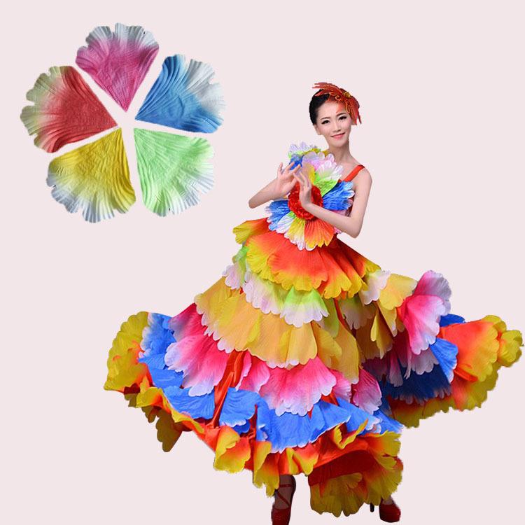 舞蹈道具牡丹花片服饰配件玫瑰花瓣仿真假花瓣儿童裙花片