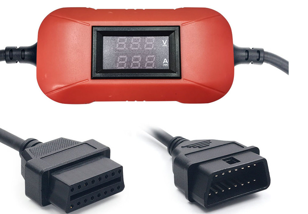 24Vto12VHeavyDutyTruckAdapterCable24V-12V转接器红