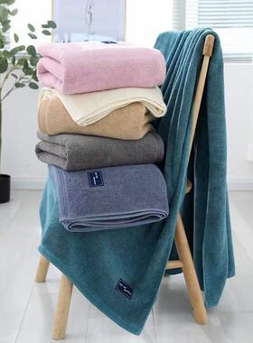 朴希纯棉浴巾B类32股800克大加厚吸水包边长绒棉洗澡亲肤
