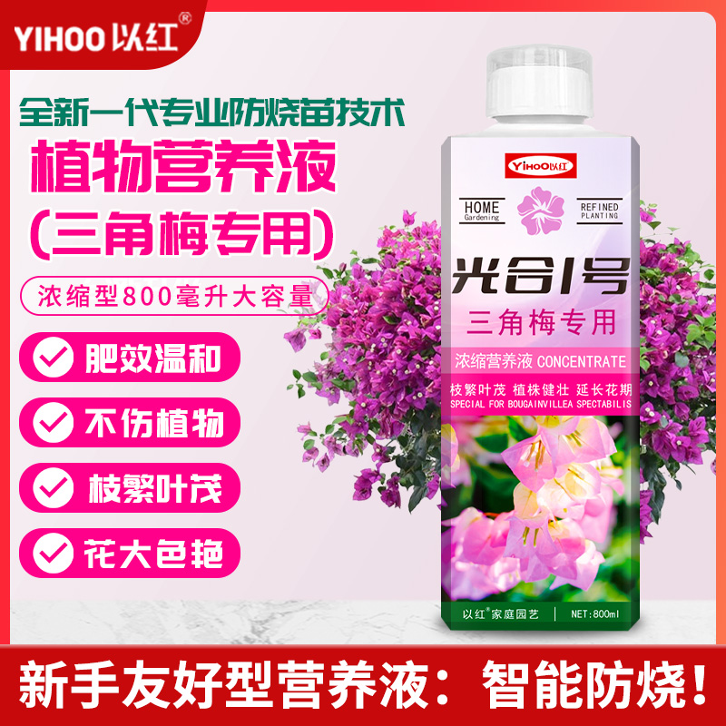 三角梅专用营养液绿萝富贵竹发财树多肉水培养花卉绿植盆栽花肥料