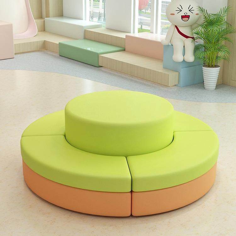 图书馆亲子园培训班母婴店早教所游乐园美术馆琴行舞蹈班圆形沙发