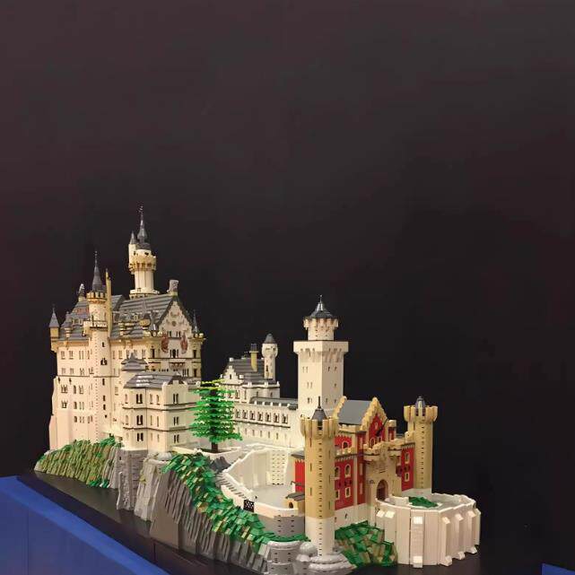 国产MOC-123380新天鹅城堡模型大型建筑摆件拼装高难度积木模型