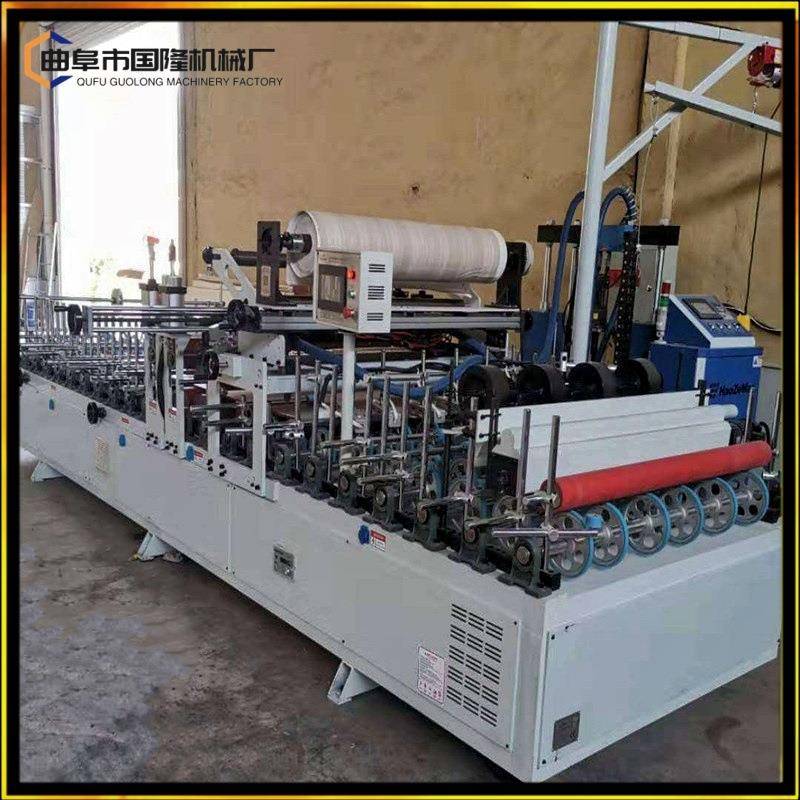 PVC护角线冷胶包覆机门套木纹纸包覆机全铝家具冷热胶包覆机