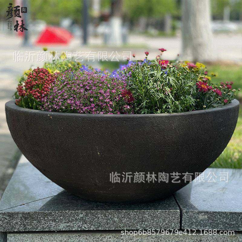 大花钵拼盘超大盆浅盆敞口盆大碗盆圆形花箱景观大口盆矮盆紫砂盆,纺织面料/辅料/配套,纺织机械配件,淘宝优惠券,粉丝福利购,淘宝优惠卷