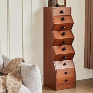 全实木斗柜客厅五斗柜中古风收纳玄关储物柜不规则置物柜餐边柜