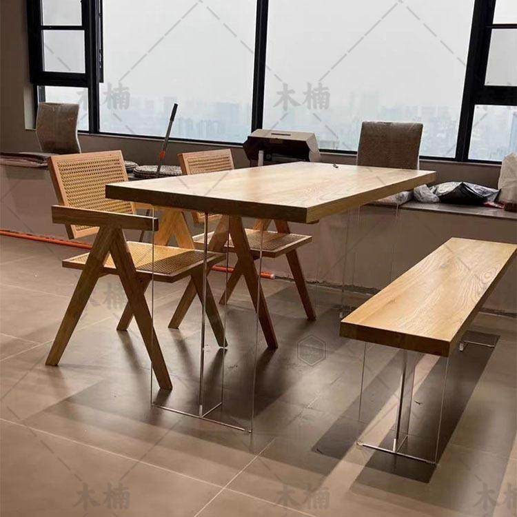 严选实木悬浮白蜡木饭桌客厅大书桌椅亚克力原木家用餐桌椅组合,机械设备,其他机械设备,淘宝优惠券,粉丝福利购,淘宝优惠卷