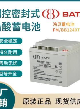 鸿贝蓄电池FM/BB1240T12V40AH全国联保电源备用电子设备