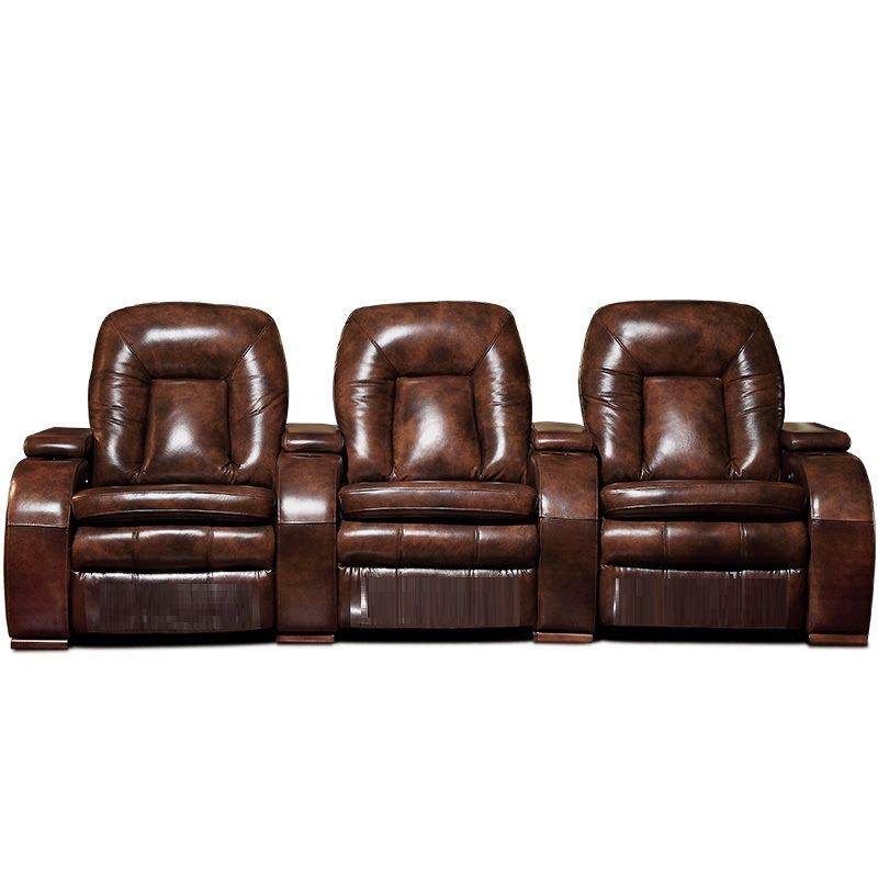 影吧家庭私人影院沙发椅现代简约手动功能沙发电动按摩真皮沙发