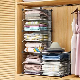 衣柜收纳分层隔板衣物隔断宿舍衣服橱柜内部收纳架置东龙