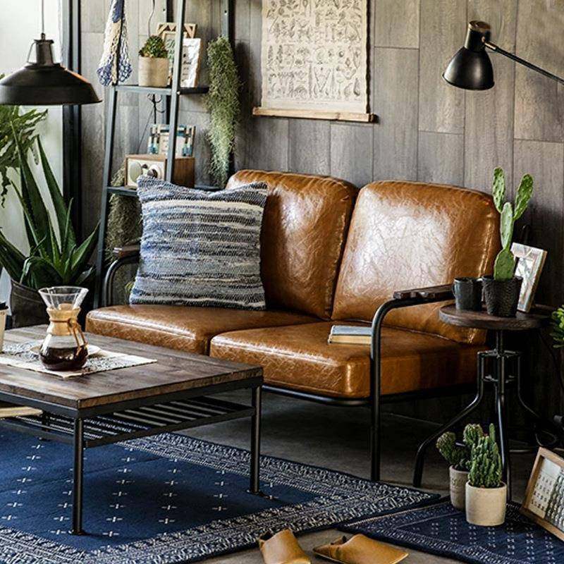 日式复古铁艺沙发单人双人三人位北欧皮艺沙发椅工业风小户型公寓,节庆用品/礼品,新娘配件,淘宝优惠券,粉丝福利购,淘宝优惠卷