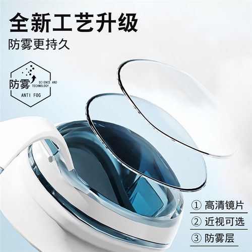 泳帽泳镜高清防雾防水女近视带度数男士专业游泳眼镜潜水装备套装