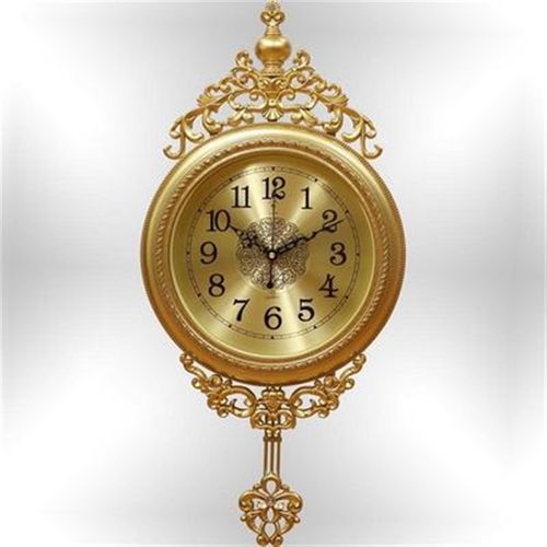 康巴斯客厅静音挂钟欧式创意家用时钟卧室挂表简约大气钟表