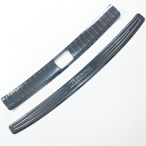 15-21新款途胜车门保护门槛条迎宾踏板改装配件后护板装饰贴