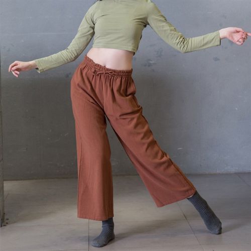 舞蹈服装阔腿裤直筒舞蹈练功裤子女宽松秋冬形体裤成人基训服