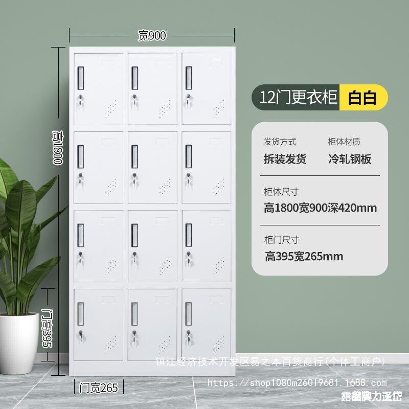 教室水上乐园桑拿收纳柜子更衣存包柜彩色寄存柜柜矮柜换感应锁铁