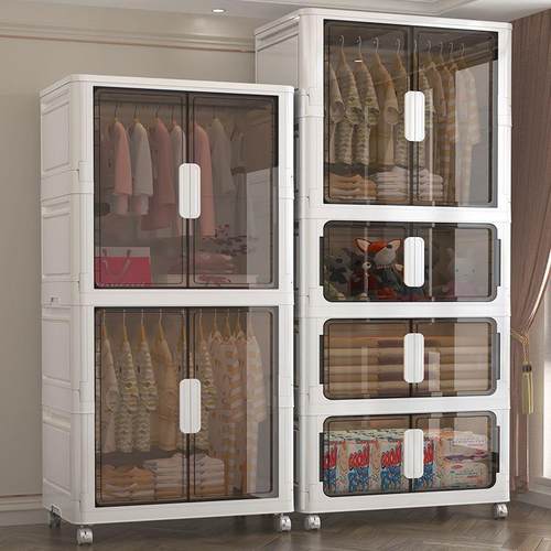 免安装折叠式收纳衣柜简易儿童衣物收纳箱家居大容量整理加厚柜子