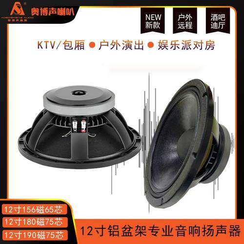 12寸全频低音喇叭156磁65芯专业娱乐线阵舞台音箱专用KTV大功率8