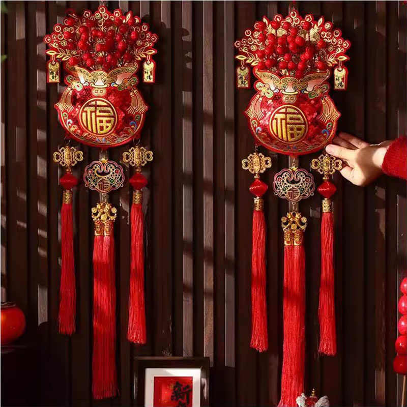 中国结挂饰福袋元旦福字背景墙果福字过年马年装饰春节新年客厅,节庆用品/礼品,挂饰/生肖挂饰,淘宝优惠券,粉丝福利购,淘宝优惠卷