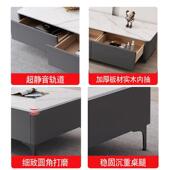 意式 岩板视柜几组合代简约小户型客现厅轻茶奢115悬挂电落地极简