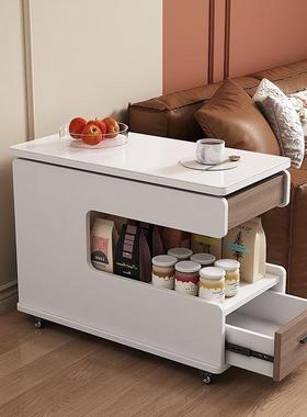 多功能实木升几移动沙发边柜边小户降型OTQ茶几可升降旋角几转侧