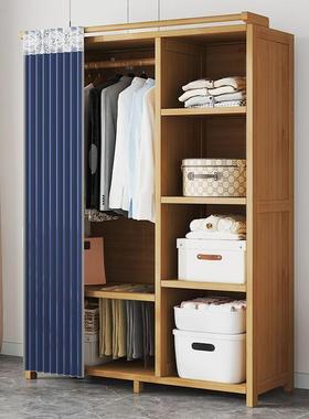 REG衣柜卧室用家简易组装出租房济经型布用艺多层柜子结实耐竹挂