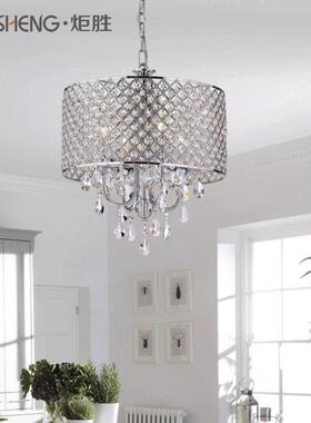 led锈晶吊灯创意餐厅不钢笼TSY01-4子吊简水约E14欧规灯客厅卧室