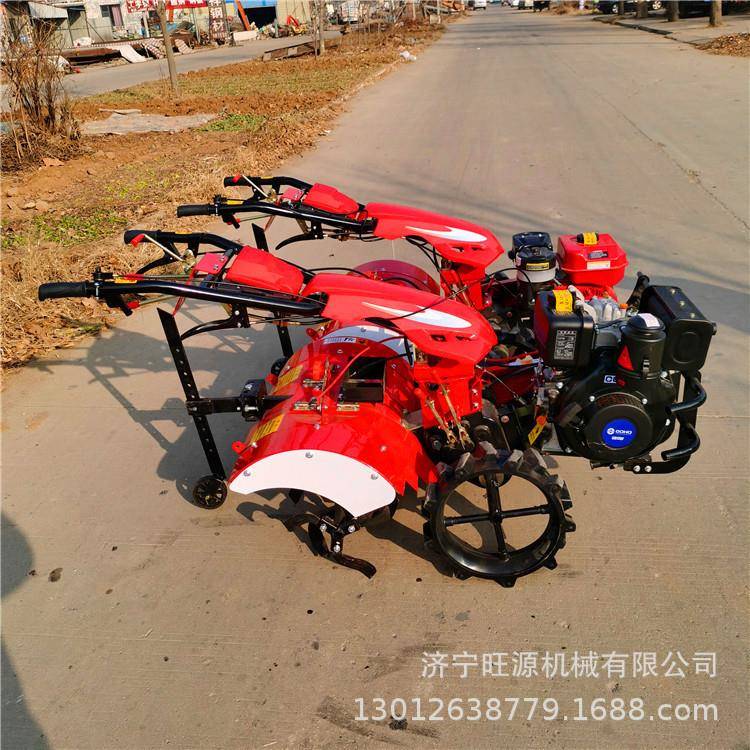 自走旋式耕机启动柴电wy-038油旋耕机家用翻土沟开犁地机