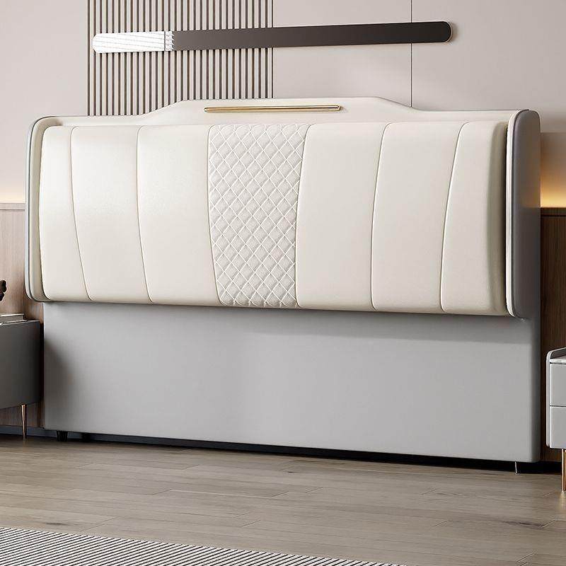 款床头软包全新木实轻奢现代47846简约靠背板一落体地单买超薄亲